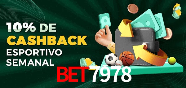 10% de bônus de cashback na Bet7978